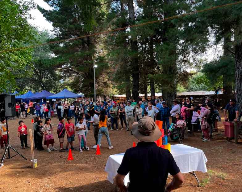 Parte de las actividades de la Fiesta del Chivo en San Fabián de Alico, Ñuble,